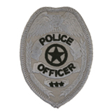 EAGLE W/ STAR – BLACK/SILVER – POLICE OFFICER