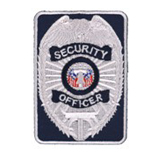 TACTICAL SHIELD – SILVER/NAVY – SEC OFFICER