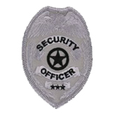 EAGLE W/ STAR – BLACK/SILVER – SECURITY OFFICER