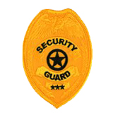 EAGLE W/ STAR – BLACK/GOLD – SECURITY GUARD