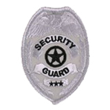 EAGLE W/ STAR – BLACK/SILVER – SECURITY GUARD