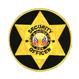 CIRCLE 6 PT STAR – GOLD – SEC OFFICER