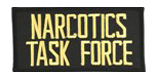 2 X 4 NARCOTICS TASK FORCE – BLACK WITH GOLD