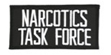 2 X 4 NACOTICS TASK FORCE – BLACK WITH WHITE