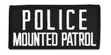 2 X 4 POLICE MOUNTED PATROL – BLACK WITH WHITE