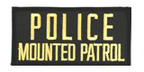 2 X 4 POLICE MOUNTED PATROL – BLACK WITH GOLD