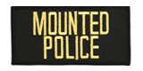 2 X 4 MOUNTED POLICE – BLACK WITH GOLD