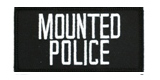 2 X 4 MOUNTED POLICE – BLACK WITH WHITE