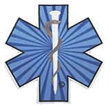 3″ STAR OF LIFE – LIGHT BLUE/SILVER/WHITE