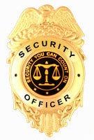 SECURITY YOU CAN COUNT ON BLACK/GOLD