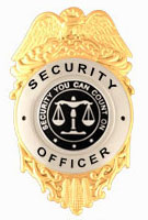 SECURITY YOU CAN COUNT ON BLACK/GOLD