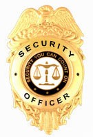 SECURITY YOU CAN COUNT ON WHITE/GOLD