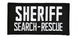 2 X 4 SHERIFF SEARCH AND RESCUE – BLACK WITH WHITE