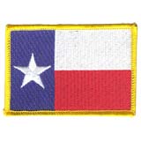 2X4 TEXAS FLAG STANDARD GOLD TRIM