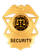 SECURITY YOU CAN COUNT ON BLACK/GOLD