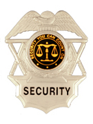 SECURITY YOU CAN COUNT ON BLACK/GOLD