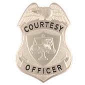 LION COURTESTY OFFICER SHIELD – SILVER