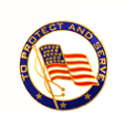 PROTECT AND SERVE FLAG GOLD