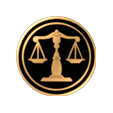 SCALES OF JUSTICE GOLD